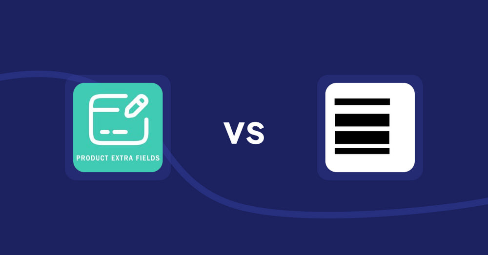 Shopify Metafield Apps: Product Extra Fields ‑Soronix vs Meta fields editor