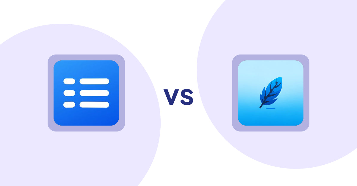 Shopify Metafield Apps: Easy Specification Table vs StoreGPT AI Description Writer