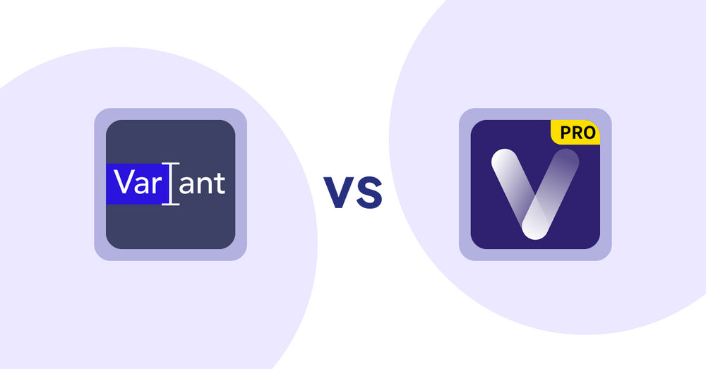 Shopify Metafield Apps: Variant Description OMG vs Variant Description Pro