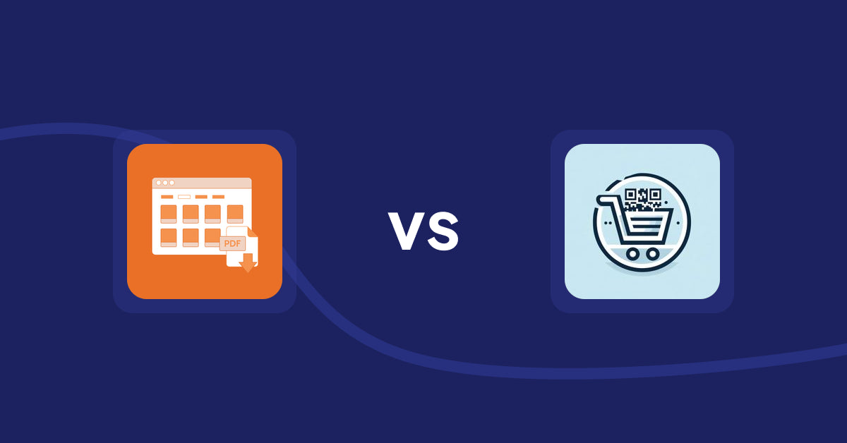 Shopify Product Display Apps: Meetanshi PDF Product Catalog vs QR Cartify